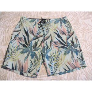 Hurley Phantom Mens Tropical Print Boardshorts Size 34